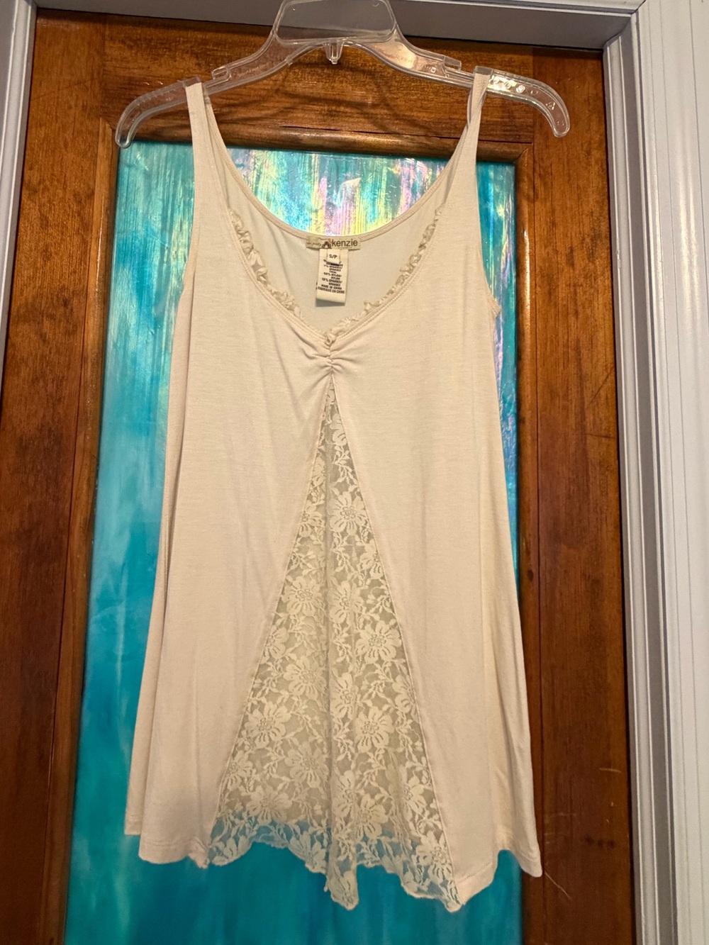 Kenzie lace insert tank top